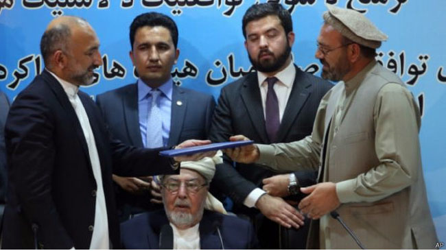 استقبال جامعه جهانی از  توافقنامه صلح بین دولت افغانستان و حزب اسلامی